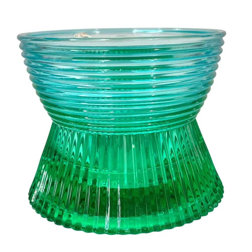 WHITE BARN Faceted Glass Candle Holder